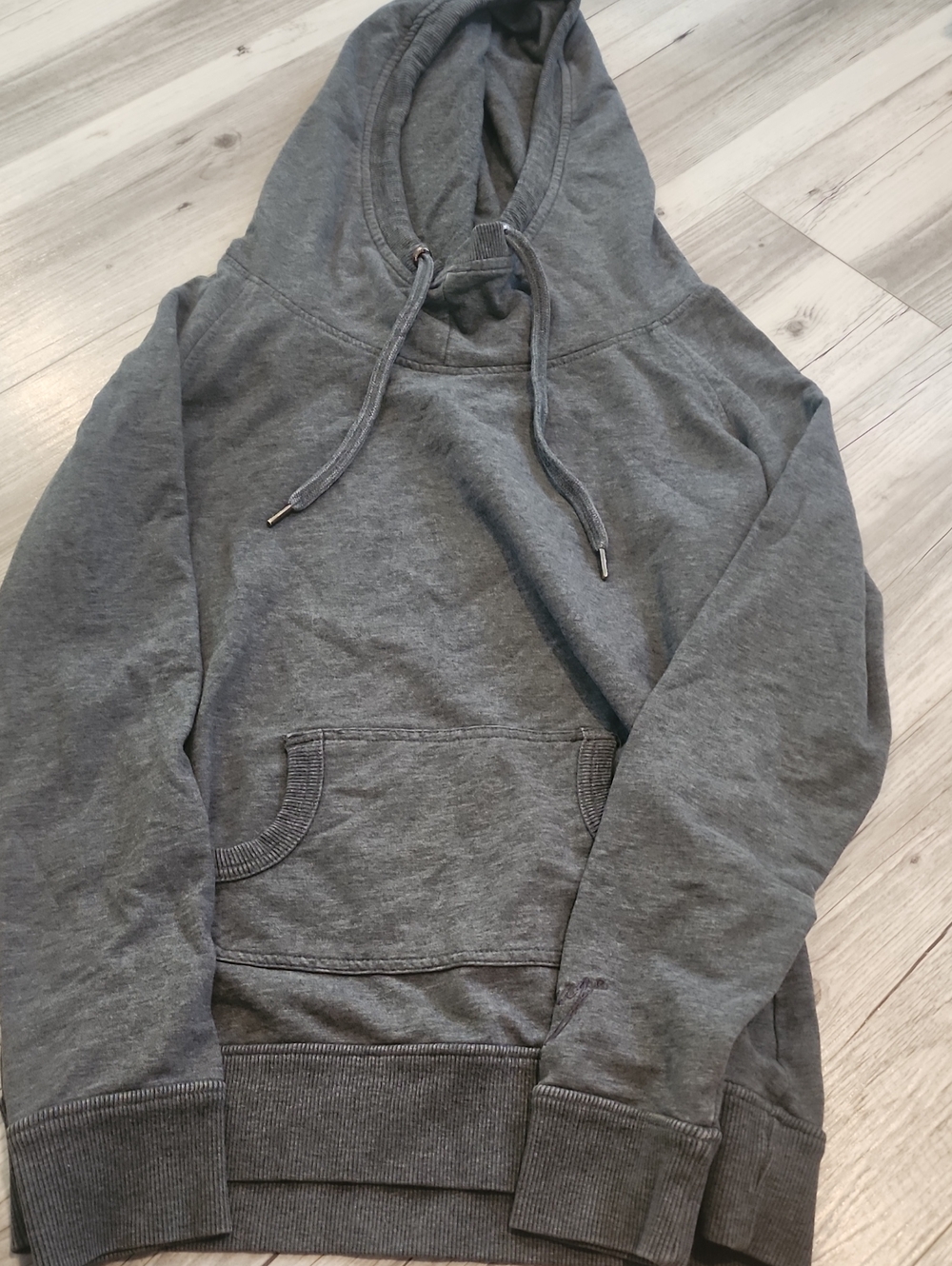 Garage Women's Charcoal Gray Hooded Cowl Pullover